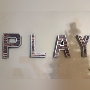 Rustic Brown Wall Decor Letters